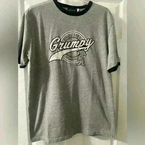 Vintage 90’s Gray Disney Paris Snow White Seven Dwarfs Graphic T-Shirt - A68 - Picture 1 of 5
